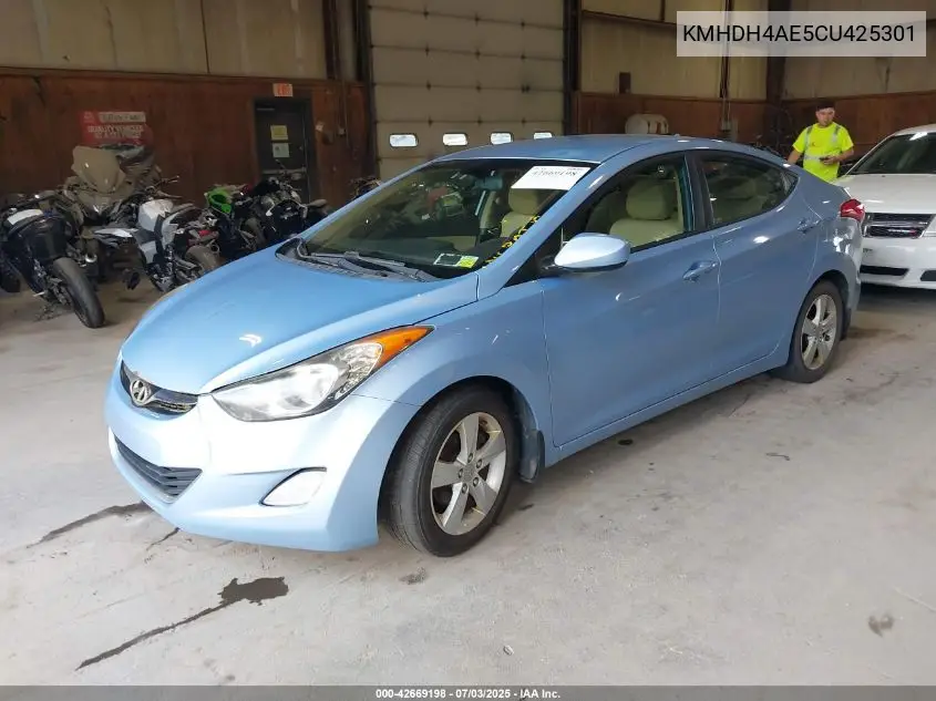 kmhdh4ae5cu425301 KMHDH4AE5CU425301 2012 Hyundai Elantra Gls (Ulsan Plant)