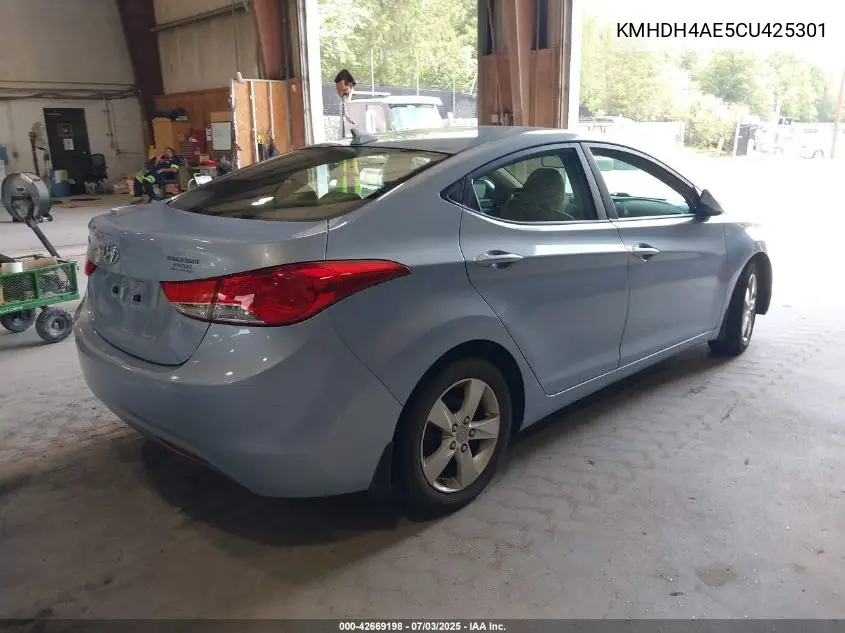 kmhdh4ae5cu425301 KMHDH4AE5CU425301 2012 Hyundai Elantra Gls (Ulsan Plant)