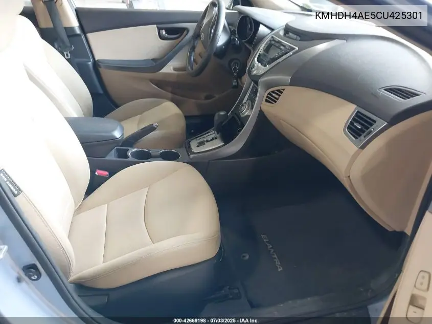 kmhdh4ae5cu425301 KMHDH4AE5CU425301 2012 Hyundai Elantra Gls (Ulsan Plant)