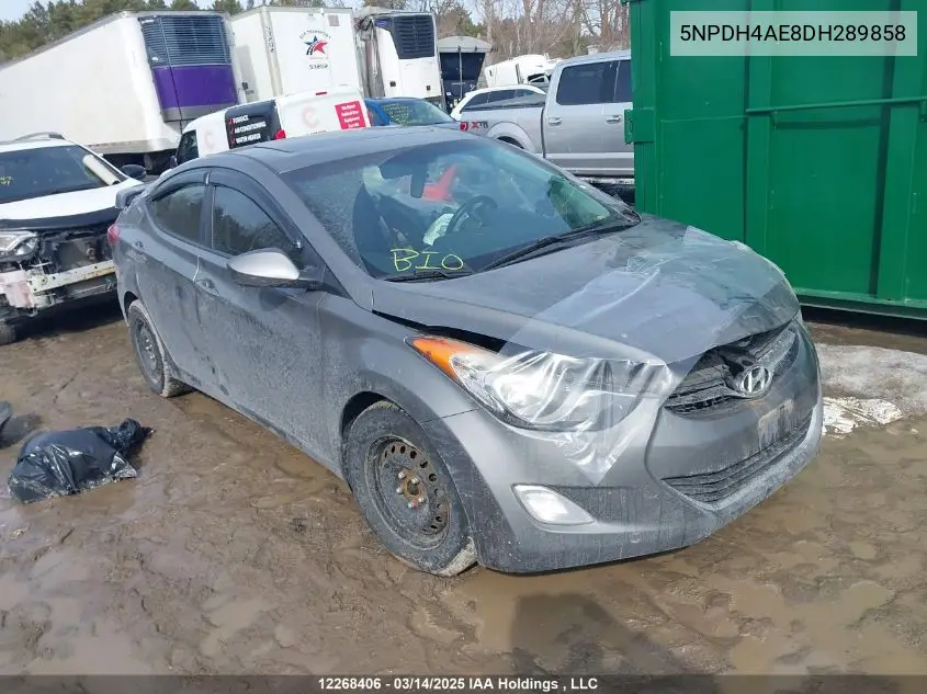 2013 Hyundai Elantra Gls/Limited VIN: 5NPDH4AE8DH289858 Lot: 12268406