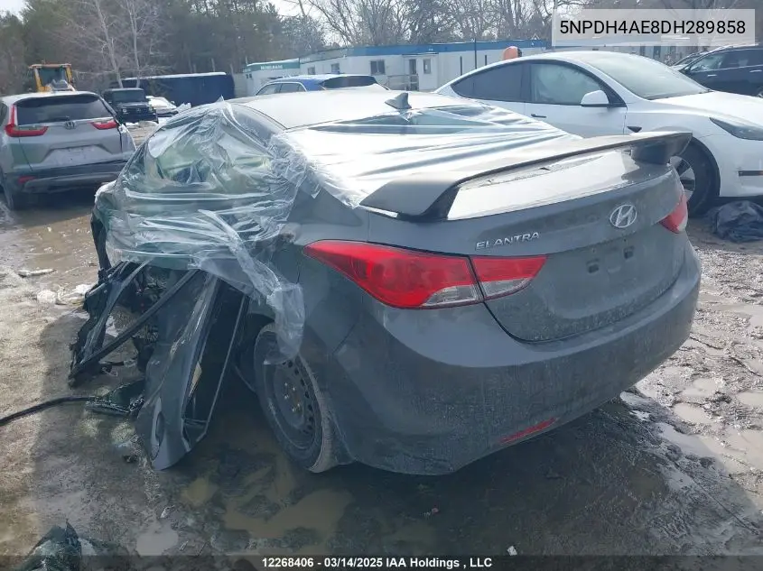2013 Hyundai Elantra Gls/Limited VIN: 5NPDH4AE8DH289858 Lot: 12268406