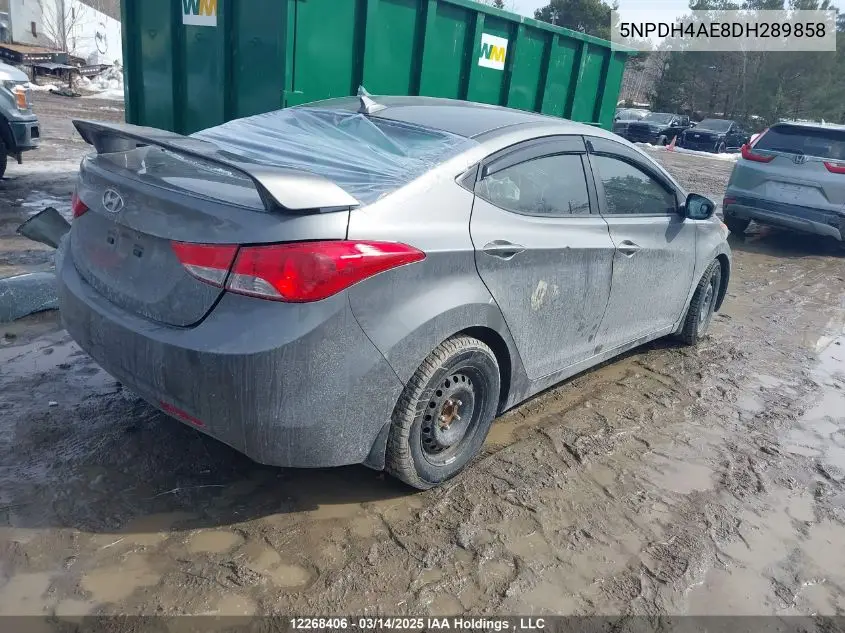 2013 Hyundai Elantra Gls/Limited VIN: 5NPDH4AE8DH289858 Lot: 12268406