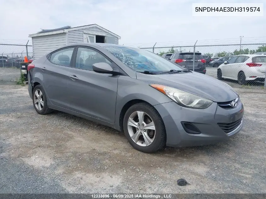 2013 Hyundai Elantra Gls/Limited VIN: 5NPDH4AE3DH319574 Lot: 12333896