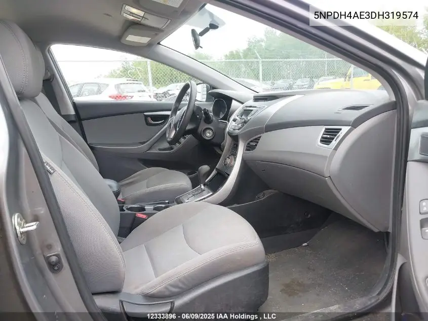 2013 Hyundai Elantra Gls/Limited VIN: 5NPDH4AE3DH319574 Lot: 12333896