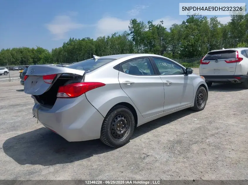 5npdh4ae9dh232326 5NPDH4AE9DH232326 2013 Hyundai Elantra Gl