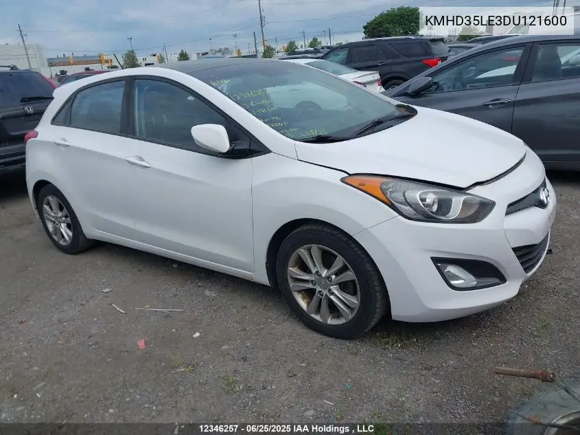 2013 Hyundai Elantra Gt VIN: KMHD35LE3DU121600 Lot: 12346257