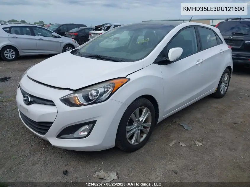 2013 Hyundai Elantra Gt VIN: KMHD35LE3DU121600 Lot: 12346257