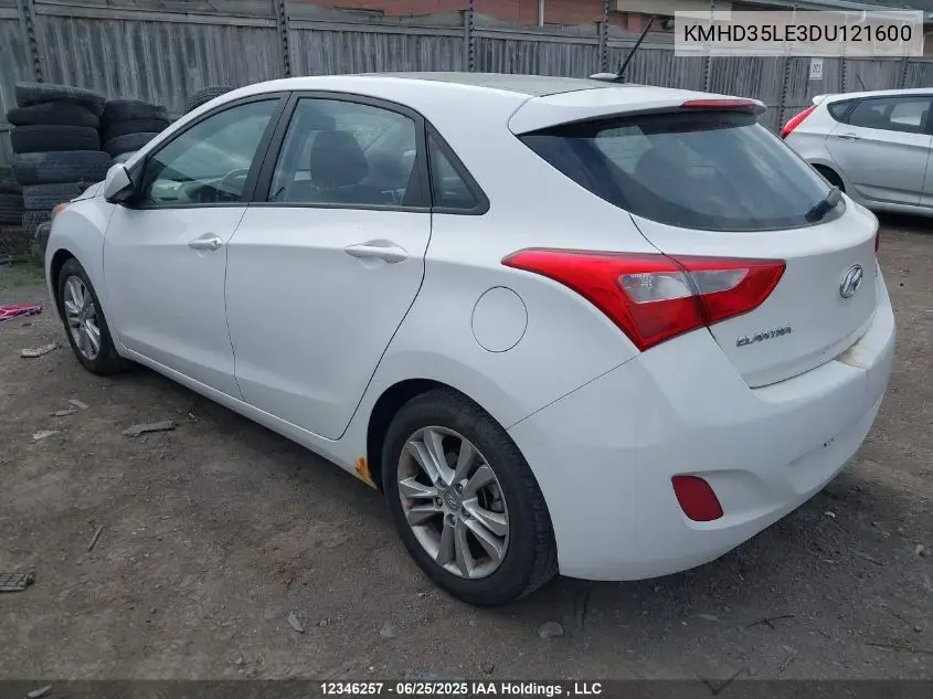 2013 Hyundai Elantra Gt VIN: KMHD35LE3DU121600 Lot: 12346257
