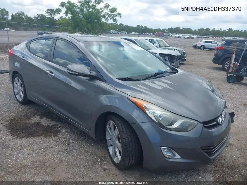 2013 Hyundai Elantra Limited VIN: 5NPDH4AE0DH337370 Lot: 42259720
