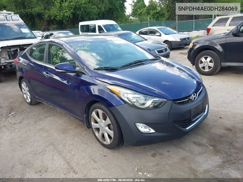 2013 Hyundai Elantra Limited VIN: 5NPDH4AE0DH284069 Lot: 42521796