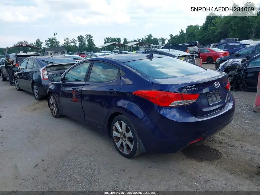 2013 Hyundai Elantra Limited VIN: 5NPDH4AE0DH284069 Lot: 42521796