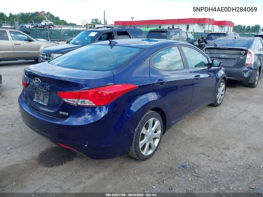 2013 Hyundai Elantra Limited VIN: 5NPDH4AE0DH284069 Lot: 42521796