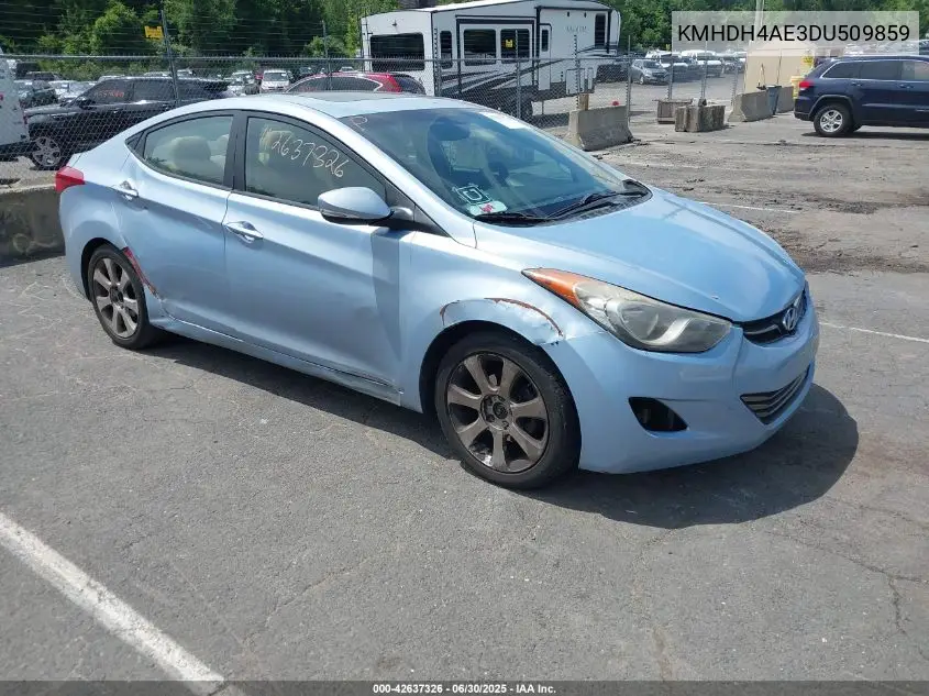 2013 Hyundai Elantra Limited VIN: KMHDH4AE3DU509859 Lot: 42637326