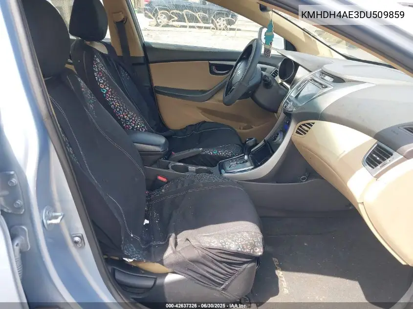 2013 Hyundai Elantra Limited VIN: KMHDH4AE3DU509859 Lot: 42637326