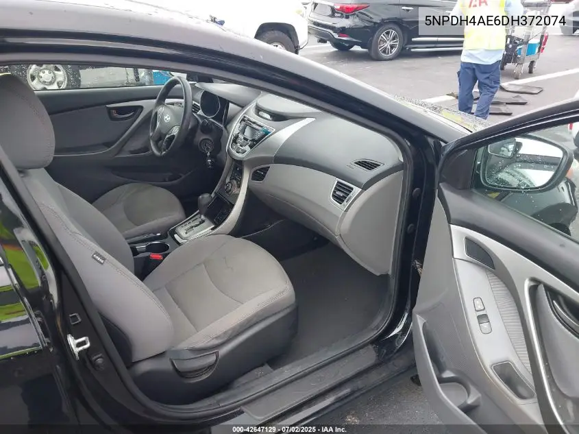 2013 Hyundai Elantra Gls VIN: 5NPDH4AE6DH372074 Lot: 42647129
