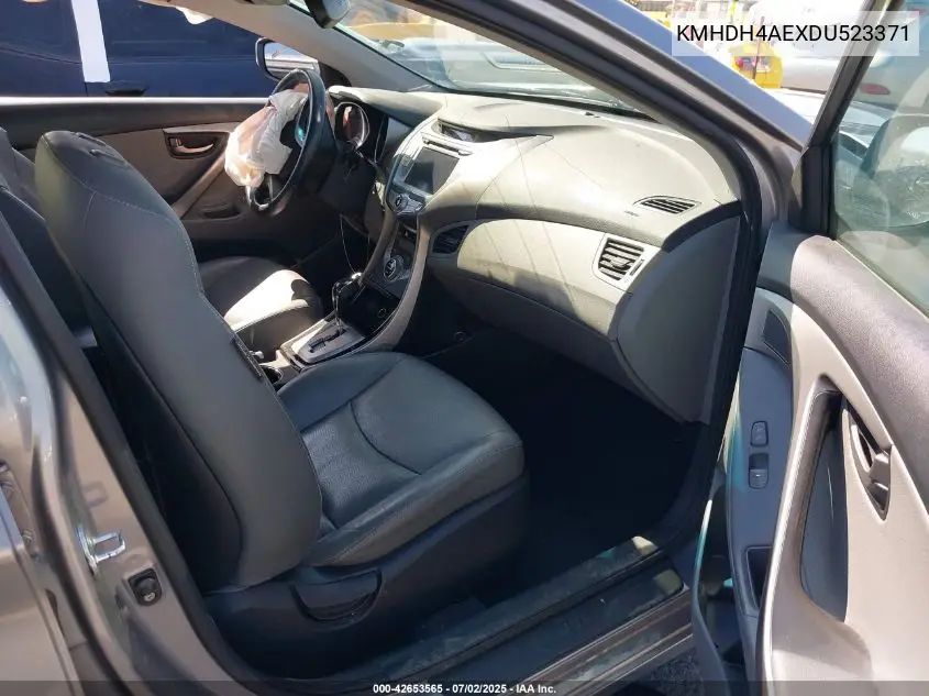 2013 Hyundai Elantra Limited VIN: KMHDH4AEXDU523371 Lot: 42653565