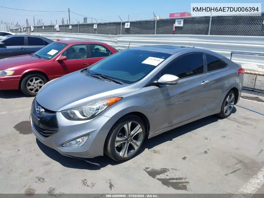 2013 Hyundai Elantra Se VIN: KMHDH6AE7DU006394 Lot: 42658988