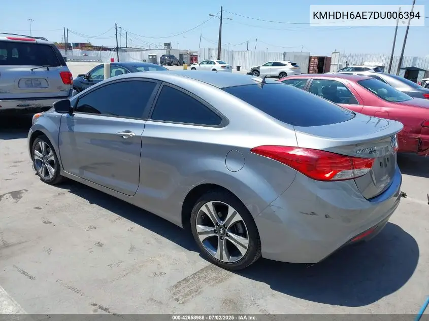 2013 Hyundai Elantra Se VIN: KMHDH6AE7DU006394 Lot: 42658988
