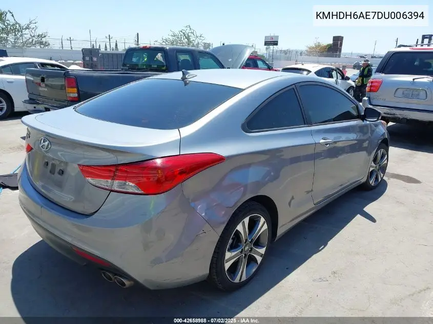 2013 Hyundai Elantra Se VIN: KMHDH6AE7DU006394 Lot: 42658988
