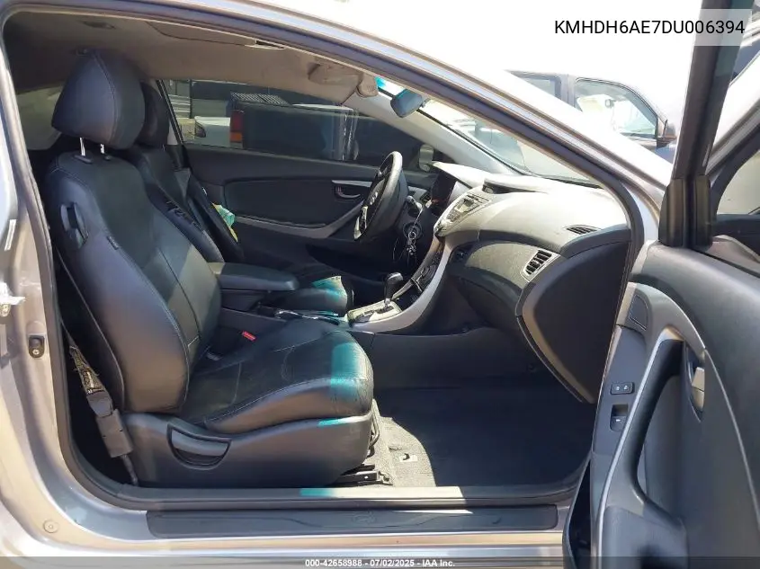 2013 Hyundai Elantra Se VIN: KMHDH6AE7DU006394 Lot: 42658988