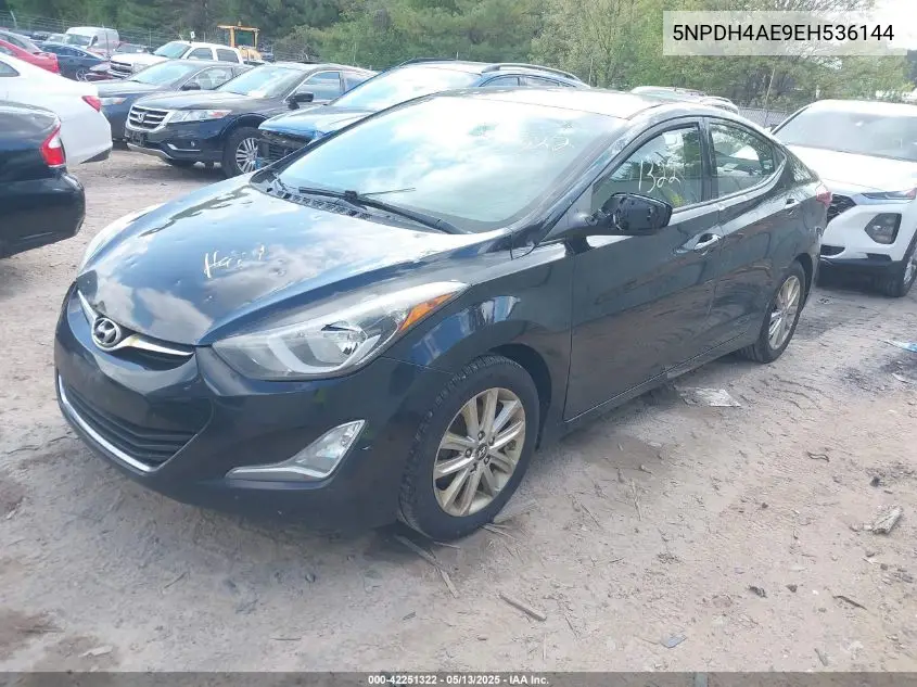 2014 Hyundai Elantra Se VIN: 5NPDH4AE9EH536144 Lot: 42251322