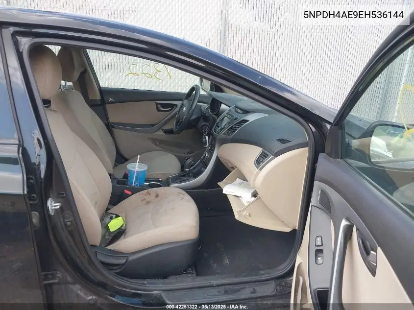 2014 Hyundai Elantra Se VIN: 5NPDH4AE9EH536144 Lot: 42251322