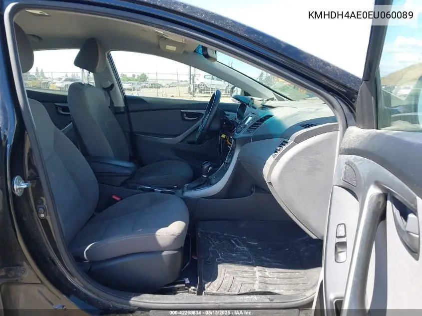 2014 Hyundai Elantra Se VIN: KMHDH4AE0EU060089 Lot: 42268834