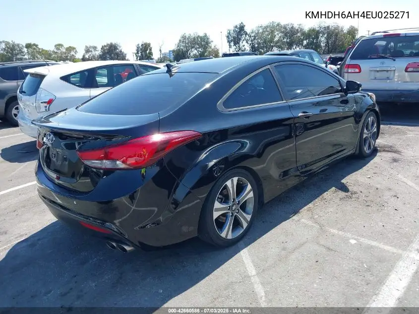 2014 Hyundai Elantra VIN: KMHDH6AH4EU025271 Lot: 42660586