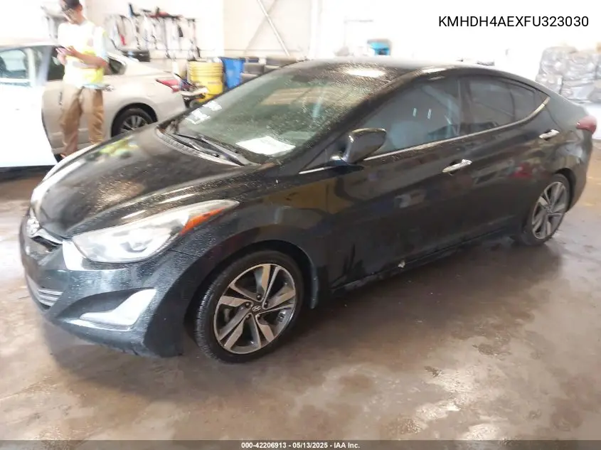 2015 Hyundai Elantra Limited VIN: KMHDH4AEXFU323030 Lot: 42206913