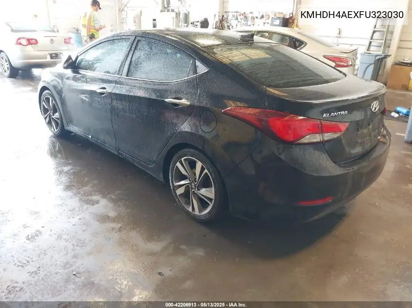 2015 Hyundai Elantra Limited VIN: KMHDH4AEXFU323030 Lot: 42206913