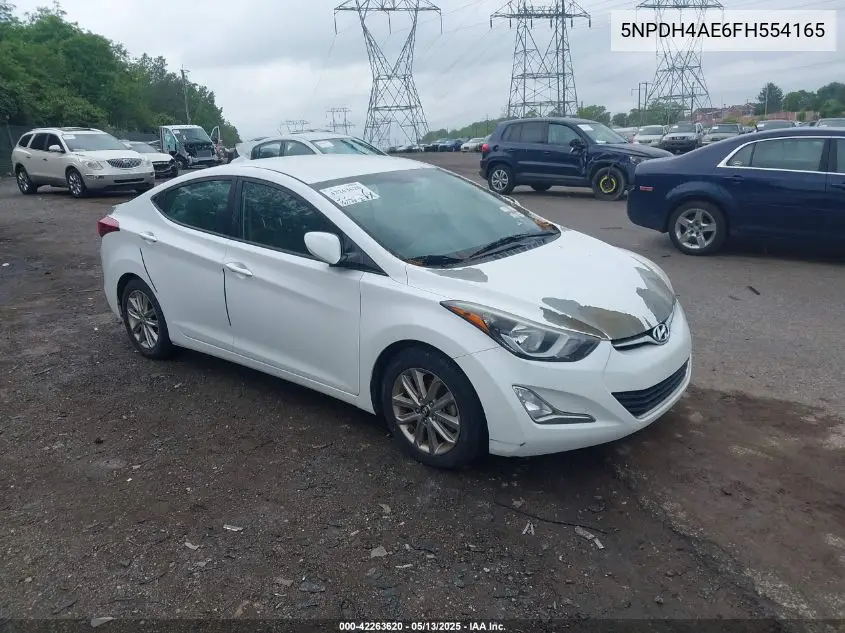 2015 Hyundai Elantra Se VIN: 5NPDH4AE6FH554165 Lot: 42263620