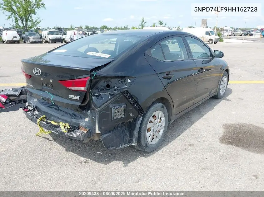 2017 Hyundai Elantra Le VIN: 5NPD74LF9HH162728 Lot: 20209438