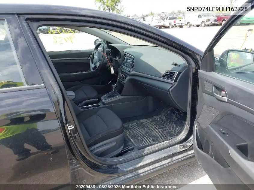 2017 Hyundai Elantra Le VIN: 5NPD74LF9HH162728 Lot: 20209438