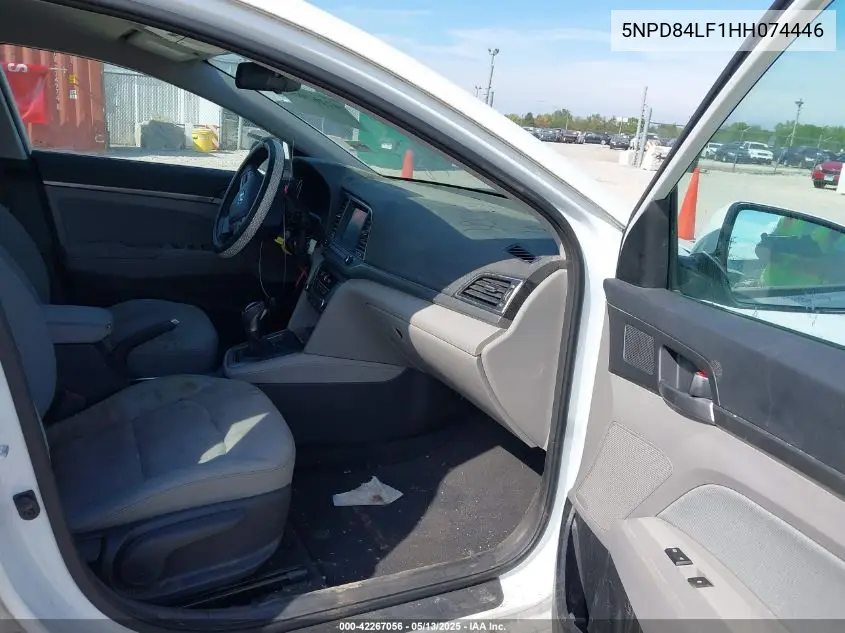 2017 Hyundai Elantra Se VIN: 5NPD84LF1HH074446 Lot: 42267056