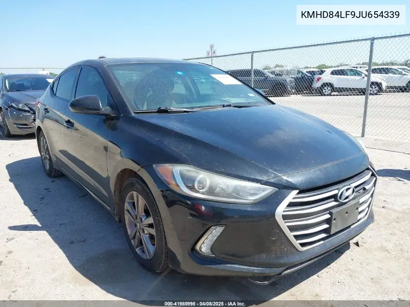 2018 Hyundai Elantra Value Edition VIN: KMHD84LF9JU654339 Lot: 41985998
