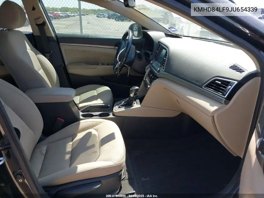 2018 Hyundai Elantra Value Edition VIN: KMHD84LF9JU654339 Lot: 41985998
