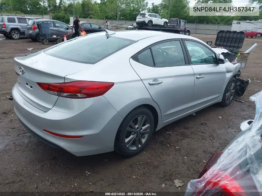 2018 Hyundai Elantra Value Edition VIN: 5NPD84LF4JH357347 Lot: 42214322