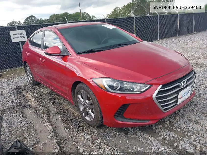2018 Hyundai Elantra Sel VIN: 5NPD84LF9JH339460 Lot: 42256972