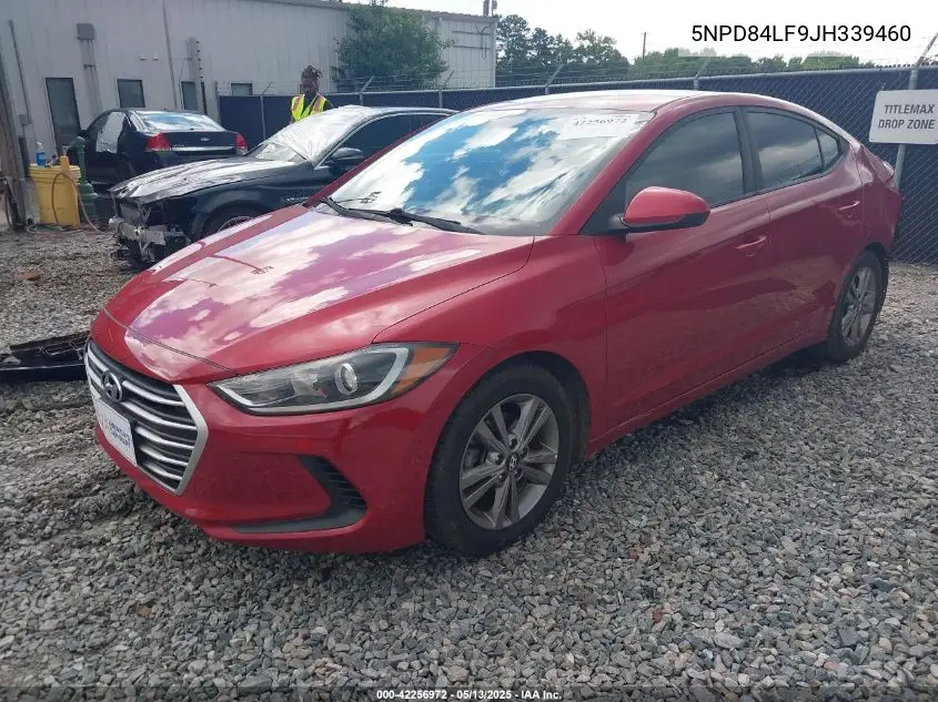 2018 Hyundai Elantra Sel VIN: 5NPD84LF9JH339460 Lot: 42256972