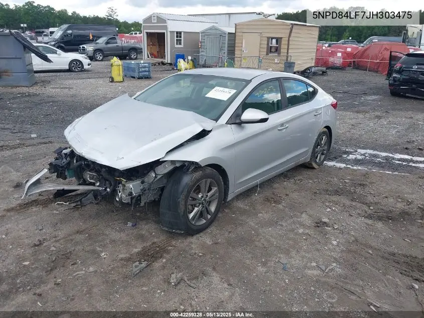 2018 Hyundai Elantra Sel VIN: 5NPD84LF7JH303475 Lot: 42259328