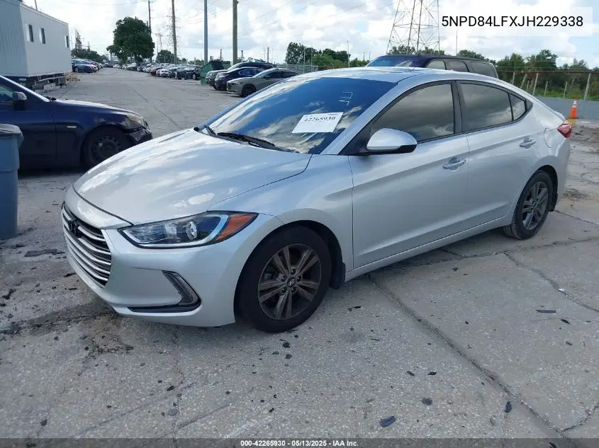 2018 Hyundai Elantra Value Edition VIN: 5NPD84LFXJH229338 Lot: 42265930
