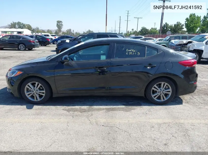 2018 Hyundai Elantra Sel VIN: 5NPD84LF7JH241592 Lot: 42630901