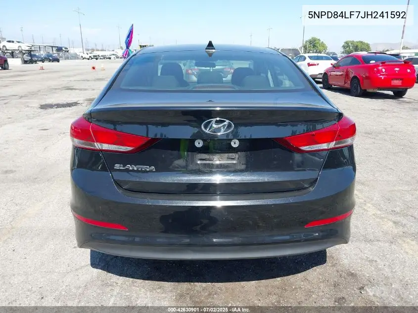 2018 Hyundai Elantra Sel VIN: 5NPD84LF7JH241592 Lot: 42630901