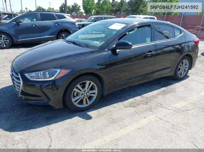 2018 Hyundai Elantra Sel VIN: 5NPD84LF7JH241592 Lot: 42630901