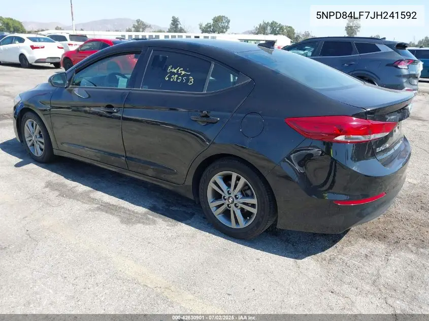 2018 Hyundai Elantra Sel VIN: 5NPD84LF7JH241592 Lot: 42630901