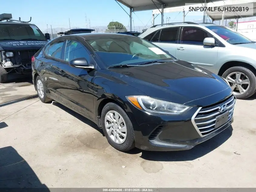 5npd74lf6jh320819 5NPD74LF6JH320819 2018 Hyundai Elantra Se