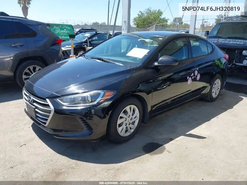 5npd74lf6jh320819 5NPD74LF6JH320819 2018 Hyundai Elantra Se