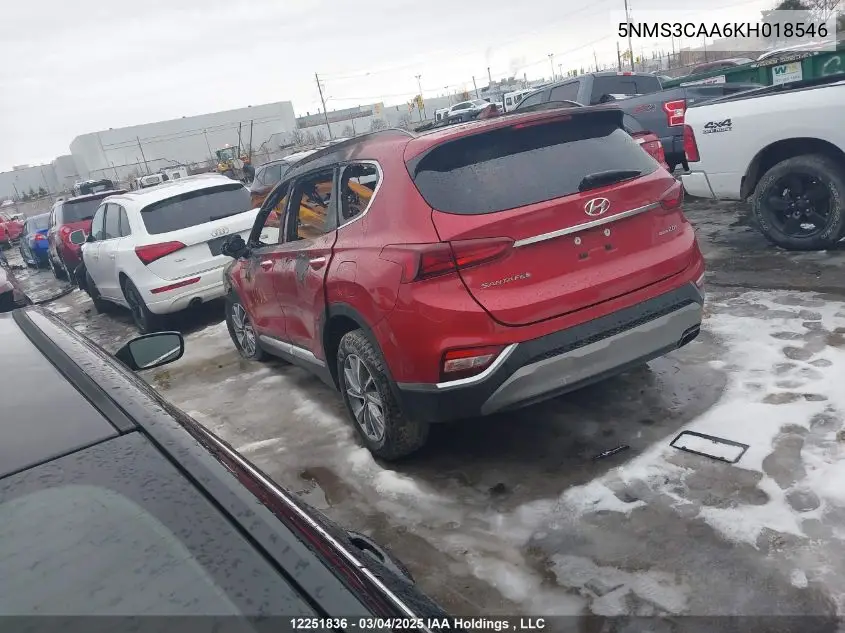 2019 Hyundai Elantra VIN: 5NMS3CAA6KH018546 Lot: 12251836