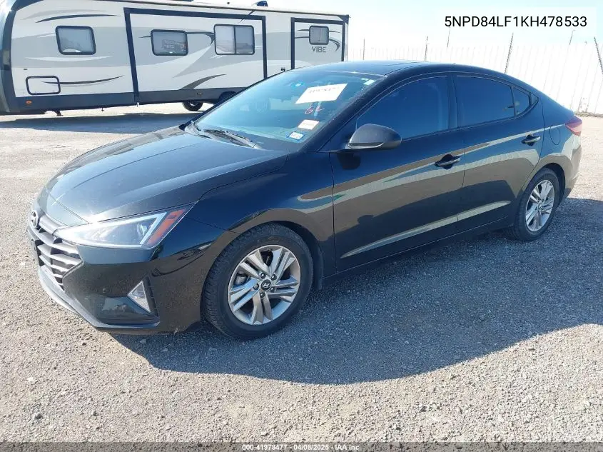2019 Hyundai Elantra Value Edition VIN: 5NPD84LF1KH478533 Lot: 41978477