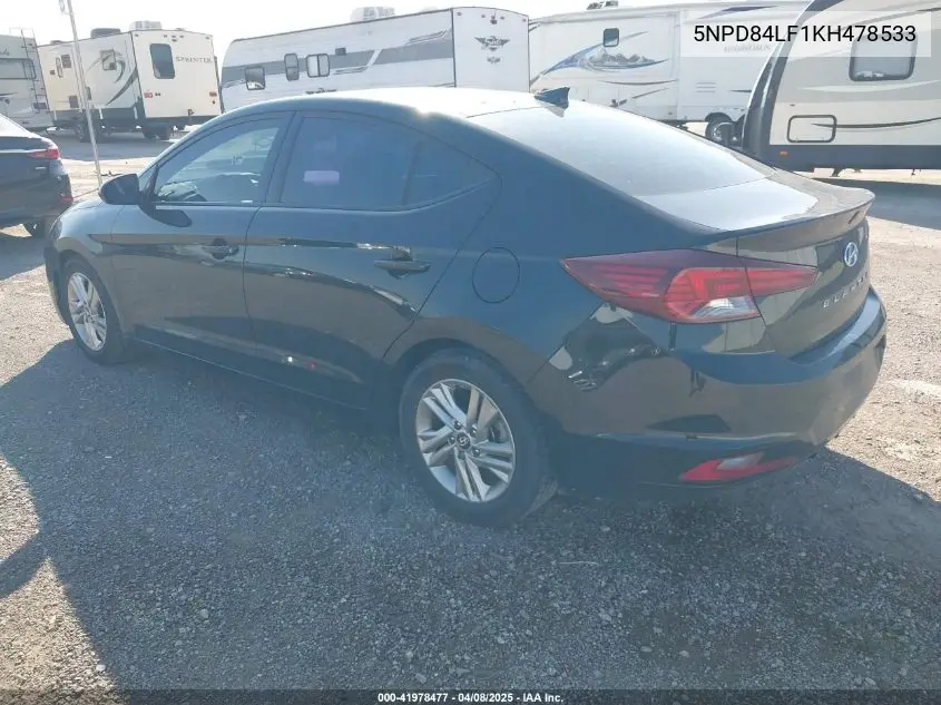2019 Hyundai Elantra Value Edition VIN: 5NPD84LF1KH478533 Lot: 41978477